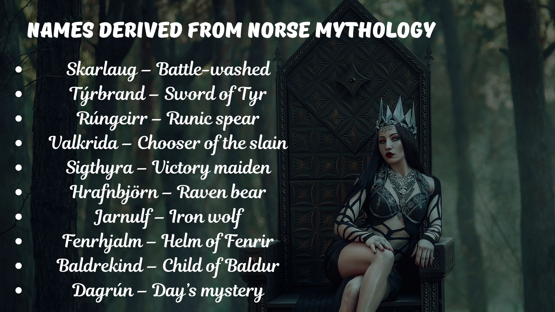 Names Derived From Norse Mythology