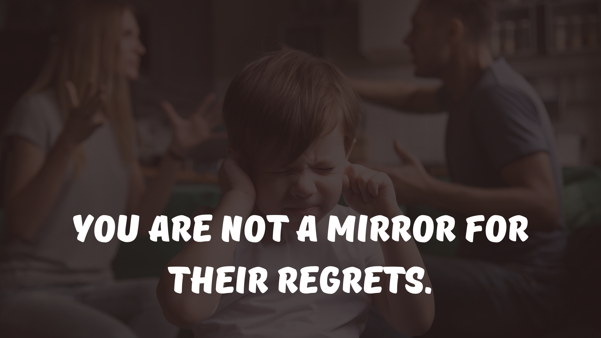 You are not a mirror for their regrets.