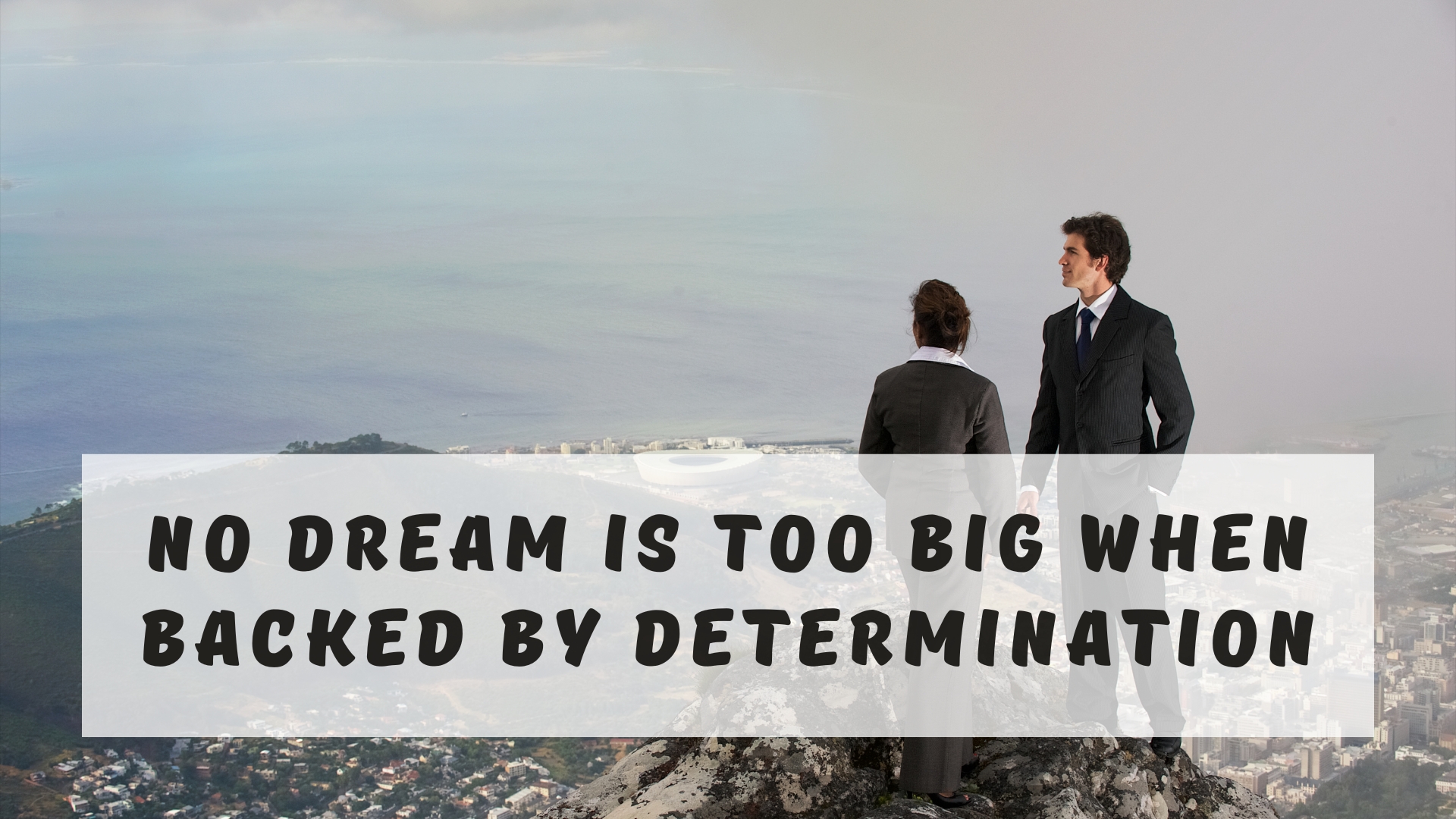 No dream is too big when backed by determination.