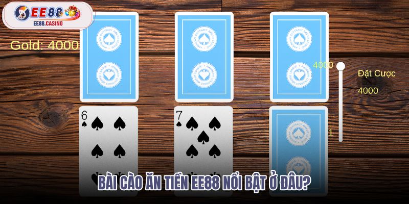 Bài cào ăn tiền EE88 với sảnh 3 lá nhanh gọn