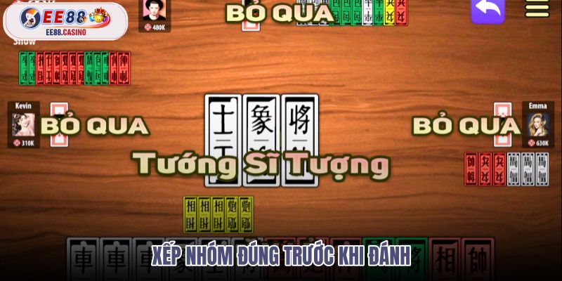xep-nhom-dung-truoc-khi-danh